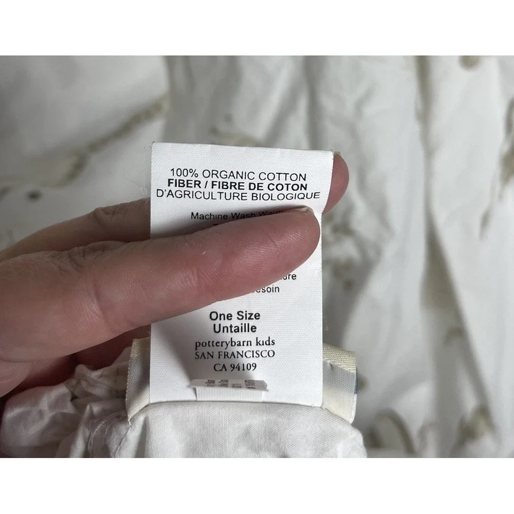 Pottery Barn Kids Balloon Safari Animal Gender Neutral Baby Crib Sheet Organic
